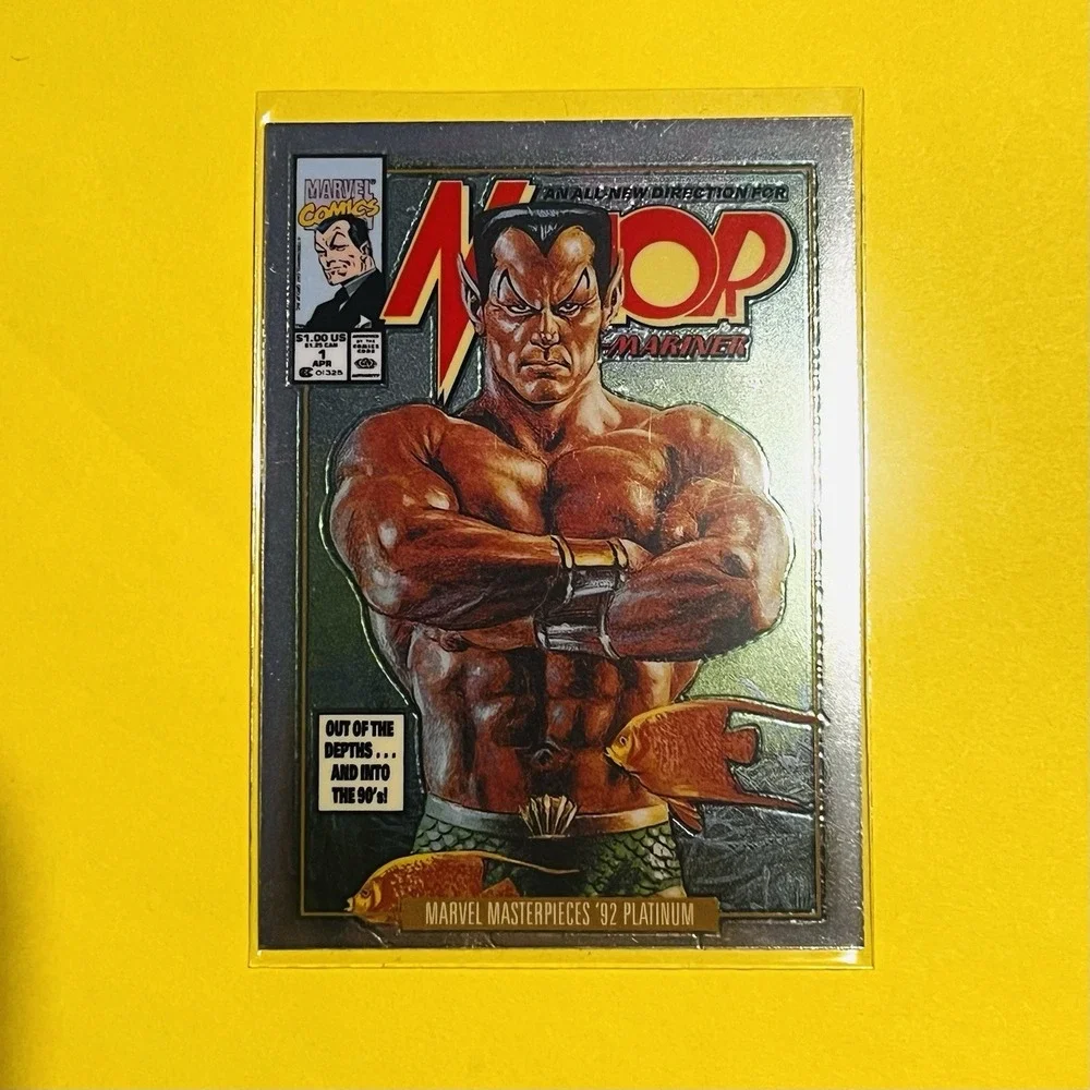 Marvel Masterpieces '92‎ Platinum Namor Variant Cover 57-V Card
